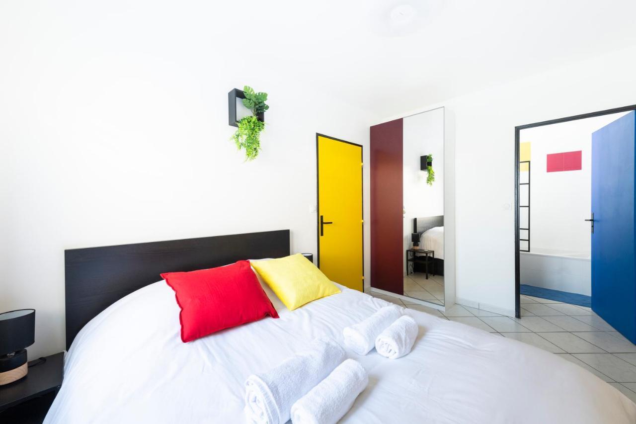 Appartement Entier - Le Mondrian - 1Ch Check-In 24H 维勒班 外观 照片
